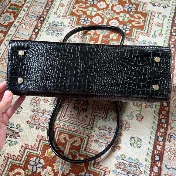 Etienne Aigner Embossed leather satchel - Picture 3 of 5